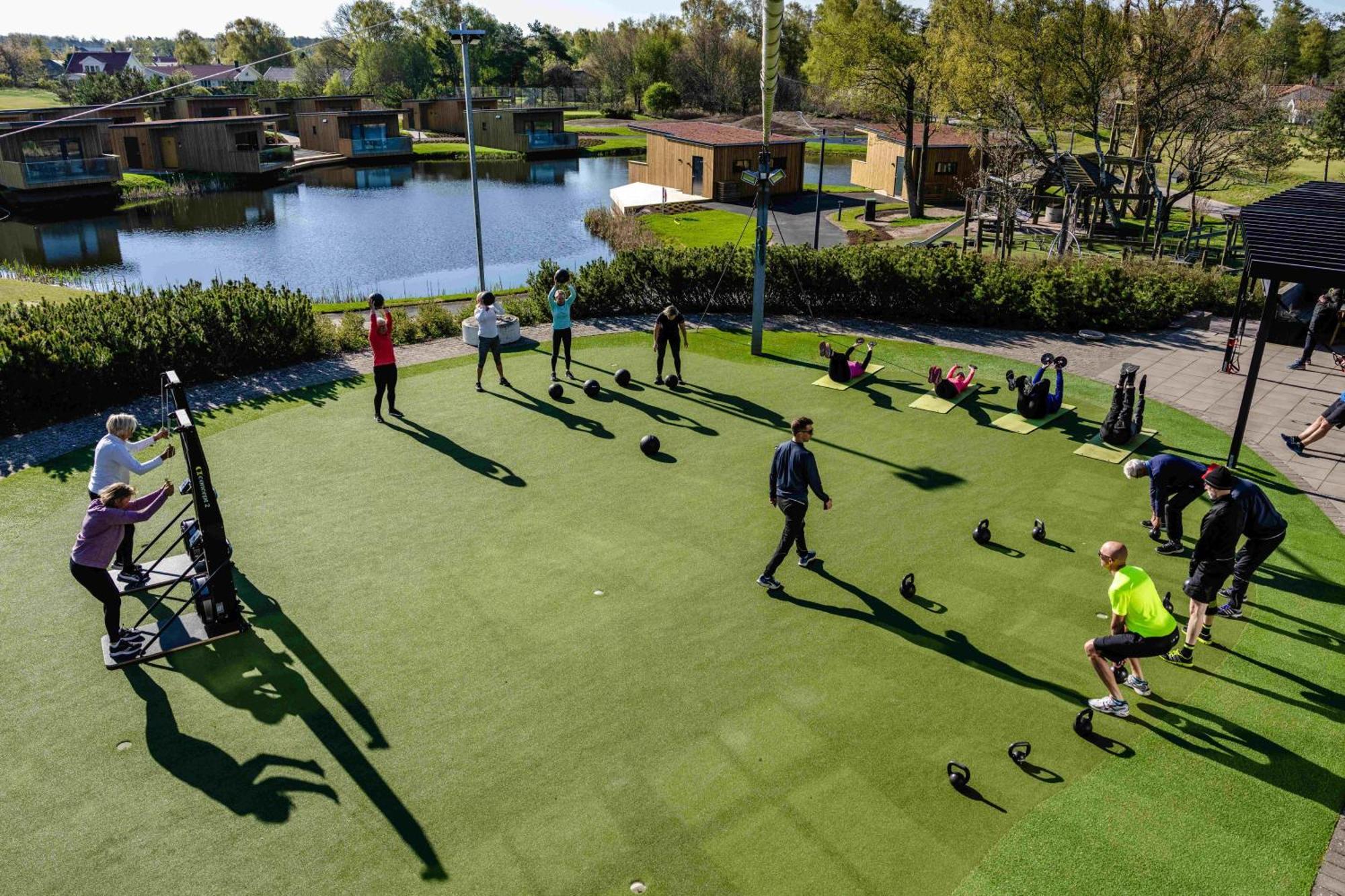 Halmstad Golfarena Stugor Eksteriør billede