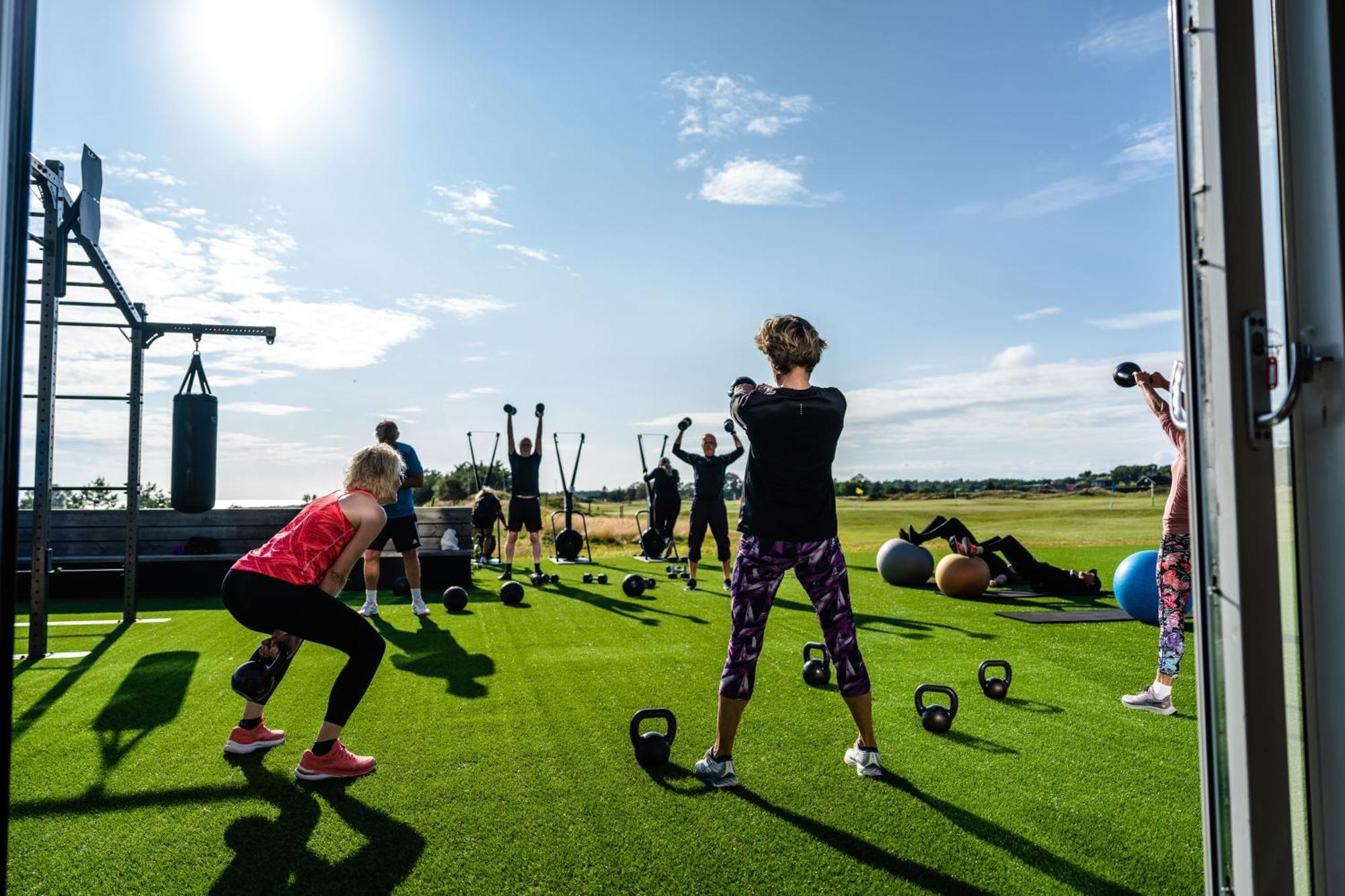 Halmstad Golfarena Stugor Eksteriør billede
